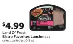 Fareway Land O' Frost Bistro Favorites Lunchmeat offer