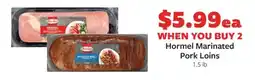 Fareway Hormel marinated pork loins offer