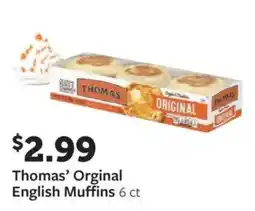 Fareway Thomas' Original English Muffins offer