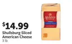 Fareway Shullsburg sliced american cheese offer