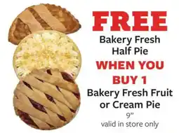 Fareway Bakery Fresh Half Pie offer