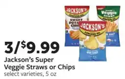 Fareway Jackson's Super Veggie Straws or Chips offer