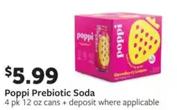 Fareway Poppi Prebiotic Soda offer