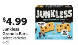 Fareway Junkless Granola Bars offer