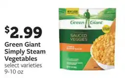 Fareway Green Giant Simply Steam Vegetables offer