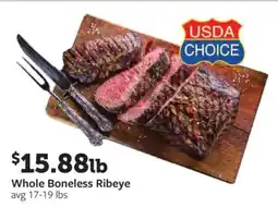 Fareway Usda choice whole boneless ribeye offer