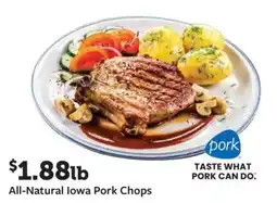 Fareway All-Natural Iowa Pork Chops offer