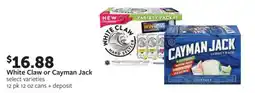 Fareway White Claw or Cayman Jack offer