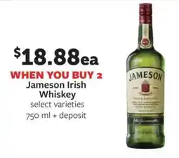 Fareway Jameson Irish Whiskey offer