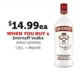 Fareway Smirnoff Vodka offer