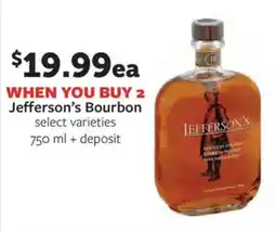 Fareway Jefferson's Bourbon offer