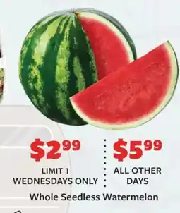 Fareway Whole Seedless Watermelon offer