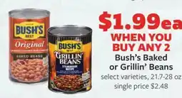 Fareway Bush's Baked or Grillin' Beans offer