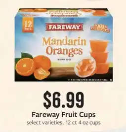 Fareway Fareway fruit cups offer