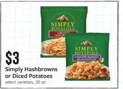 Fareway Simply Hashbrowns or Diced Potatoes offer