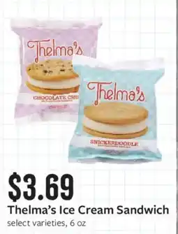 Fareway Thelma's Ice Cream Sandwich offer