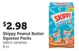 Fareway Skippy peanut butter squeeze packs offer