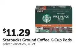 Fareway Starbucks ground coffee k-cup pods offer