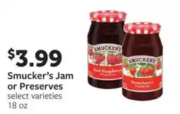 Fareway Smucker's Jam or Preserves offer