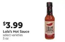 Fareway Lola's Hot Sauce offer
