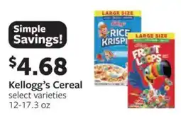 Fareway Kellogg's Cereal offer