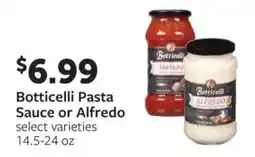 Fareway Botticelli pasta sauce or alfredo offer