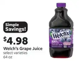 Fareway Welch's Grape Juice offer