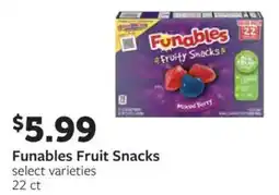 Fareway Funables Fruit Snacks offer
