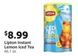 Fareway Lipton instant lemon iced tea offer