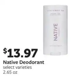 Fareway Native Deodorant offer