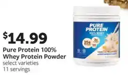 Fareway Pure Protein 100% Whey Protein Powder offer