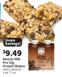 Fareway Muscle Milk Pro 33g Protein Shakes offer
