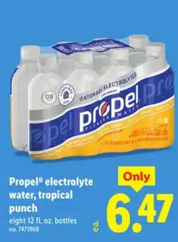 Lidl Propel electrolyte water, tropical punch offer