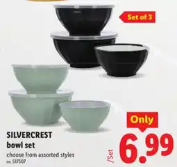 Lidl SILVERCREST bowl set offer