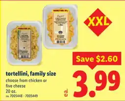 Lidl tortellini, family size offer