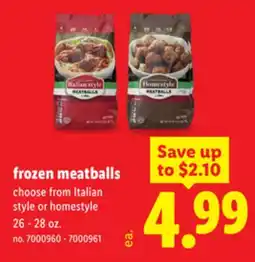 Lidl frozen meatballs offer