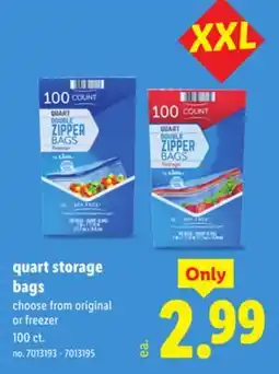 Lidl quart storage bags offer
