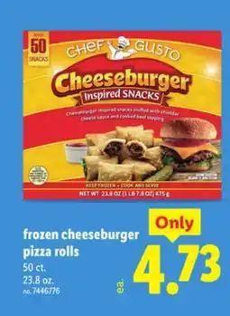 Lidl frozen cheeseburger pizza rolls offer