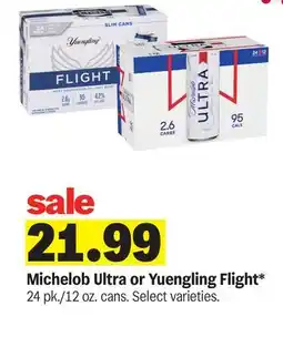 Meijer Michelob Ultra or Yuengling Flight offer