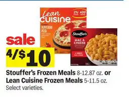 Meijer Stouffer's Frozen Meals 8-12.87 oz. or Lean Cuisine Frozen Meals 5-11.5 oz offer