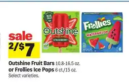 Meijer Outshine Fruit Bars 10.8-16.5 oz. or Frollies Ice Pops 6 ct./15 oz offer