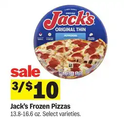 Meijer Jack's Frozen Pizzas offer