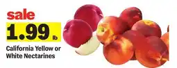 Meijer California Yellow or White Nectarines offer
