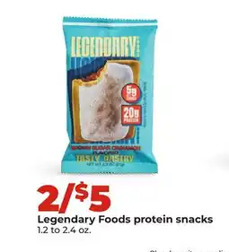 Hy-Vee Legendary Foods protein snacks offer