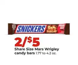Hy-Vee Share Size Mars Wrigley candy bars offer