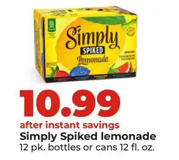 Hy-Vee Simply Spiked lemonade offer