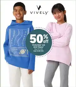 Meijer Vively Boys' and Girls' Fleece offer