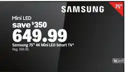 Meijer Samsung 75 4K Mini LED Smart TV offer