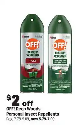 Meijer OFF! Deep Woods Personal Insect Repellents offer