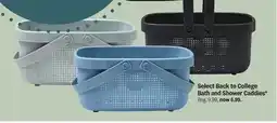 Meijer Select Back to College Bath and Shower Caddies offer